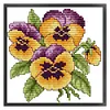 (Stamped/Counted) Flower Of Happiness - 14CT Cross Stitch 17*17cm/6.69*6.69in(Brand)