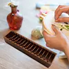 Wooden Bobbin Set with Animal Shapes for DIY Sewing Storage Tool (Cat)