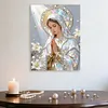 (30x40cm)DIY Virgin Mary Framed Handmade Pearl Painting Art Craft Kit Living Home Decor