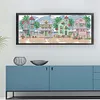 (Small Size)[Brand]Seaside Village - 14CT Stamped Cross Stitch - 54*21cm