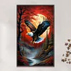 (Big Size)Eagle - 11CT Stamped Cross Stitch - 40*65cm - Animal