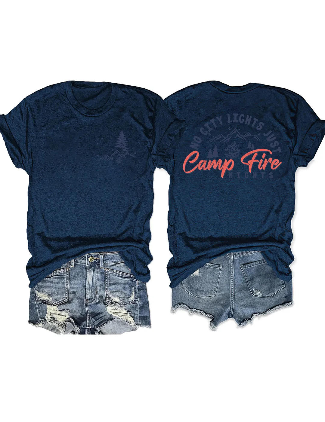 No City Lights Just Campfire Nights T-shirt