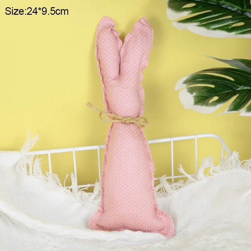 Easter Decoration Cloth Bunny Ornaments Easter Rabbit Holiday Party Kids Toys Gifts Decoration Spring Home DIY Craft Supplies