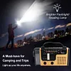 AM FM SW Emergency Power Bank SOS Alarm LED Light Hand Crank Solar Weather Radio