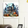 Diamond Painting-DIY Full Round Drill Halloween Horror Nights(40*40 CM)