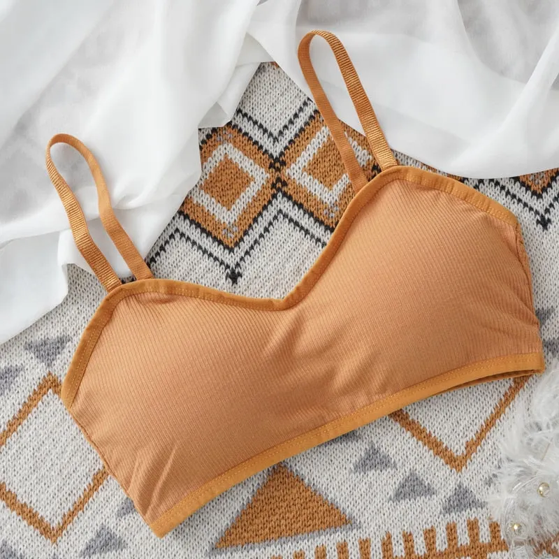 Sexy Active Bra Push Up Bras for Women Solid Lingerie Cotton Bralette Seamless Brassiere Wireless Comfort Underwear Intimates