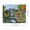 Forest Waterfall-Paint by Numbers Acrylic Painting 50*40CM