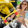 Thumb Camera with Long Battery Life Mini Camera Keychain Bag Charms with 1.47In IPS Screen 1440p 2K for Beginners Teens and Adults
