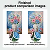 (20x30cm)DIY Flower Vase Framed Handmade Pearl Painting Art Craft Kit Living Home Decor