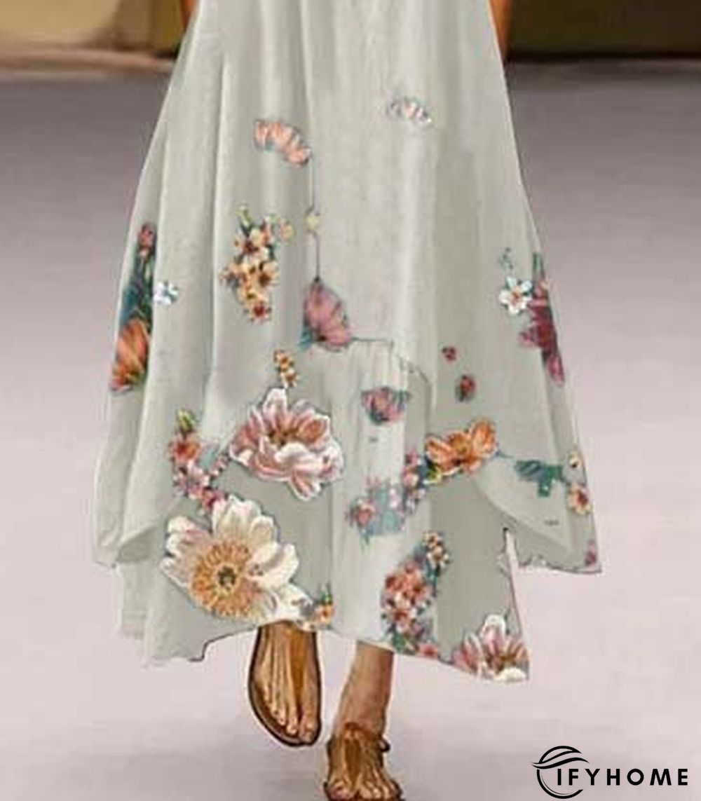 A-Line Casual 3/4 Sleeve Dresses | IFYHOME