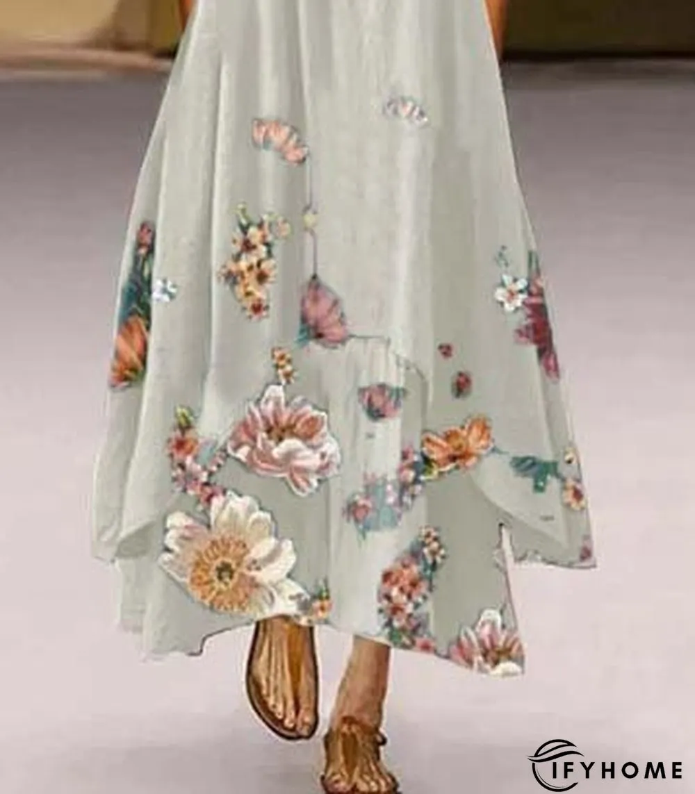 A-Line Casual 3/4 Sleeve Dresses | IFYHOME