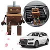 Car Aromatherapy Wooden Figure Shaking Wooden Man Figurine Little Nerdy Dolls