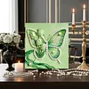 Tulip Butterfly DIY Pearl Painting Kit with Frame 30x30cm Pearl Gem Paintings Picture Arts Craft for Adults/Beginners Gift Home Wall Decor