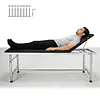 [US Local Warehouse] Medical Exam Table Adjustable Backrest Massage Table with Paper Roll Dispenser Hospital Bed for Home Use Clinic Hospital Tattoo Spa