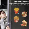 12PCS DIY Diamond Art Refrigerator Sticker for Home Decor (French Fries)