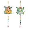 2Pcs 5D DIY Diamond Painting Sun Catcher Crystal Painting Ornaments (Fairy)