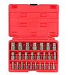 25-piece set, hexagonal handle, damaged, sliding tooth, sliding wire screw extractor
