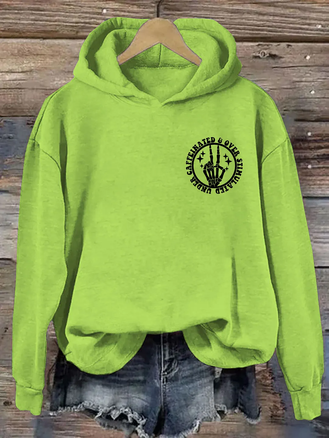 Under Caffeinated and Over Stimulated Hoodie