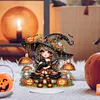 >SALE<Acrylic Special Shaped Halloween Table Top Diamond Painting Ornament Kits (H)