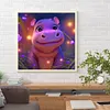 Hippo-Full Round Diamond Painting