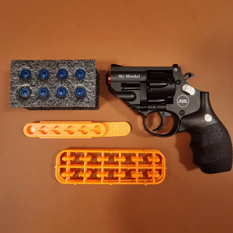 Korth Sky Marshal 9mm Revolver Toy - Realistic Double Action Toy Gun