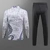 2023/2024 Real Madrid Special Edition Half-Pull Training Suit White Set love fball