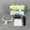 LED Head Magnifier 5 Interchangeable Lenses 1.0X to 3.5X Magnifying Glasses