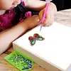 6pcs DIY Butterfly Full Drill Special Shaped Diamond Painting Keychain Gift