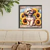 Shih tzu-perceuse ronde peinture diamant-40*40cm