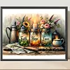 (US Local)Paint By Numbers Kit On Canvas DIY Oil Art Flower Picture Home Wall Decor50x40cm