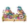 (US Local)Bird DIY Diamond Painting Hanging Hook Wall Hooks No Hole Punching Wall Decor