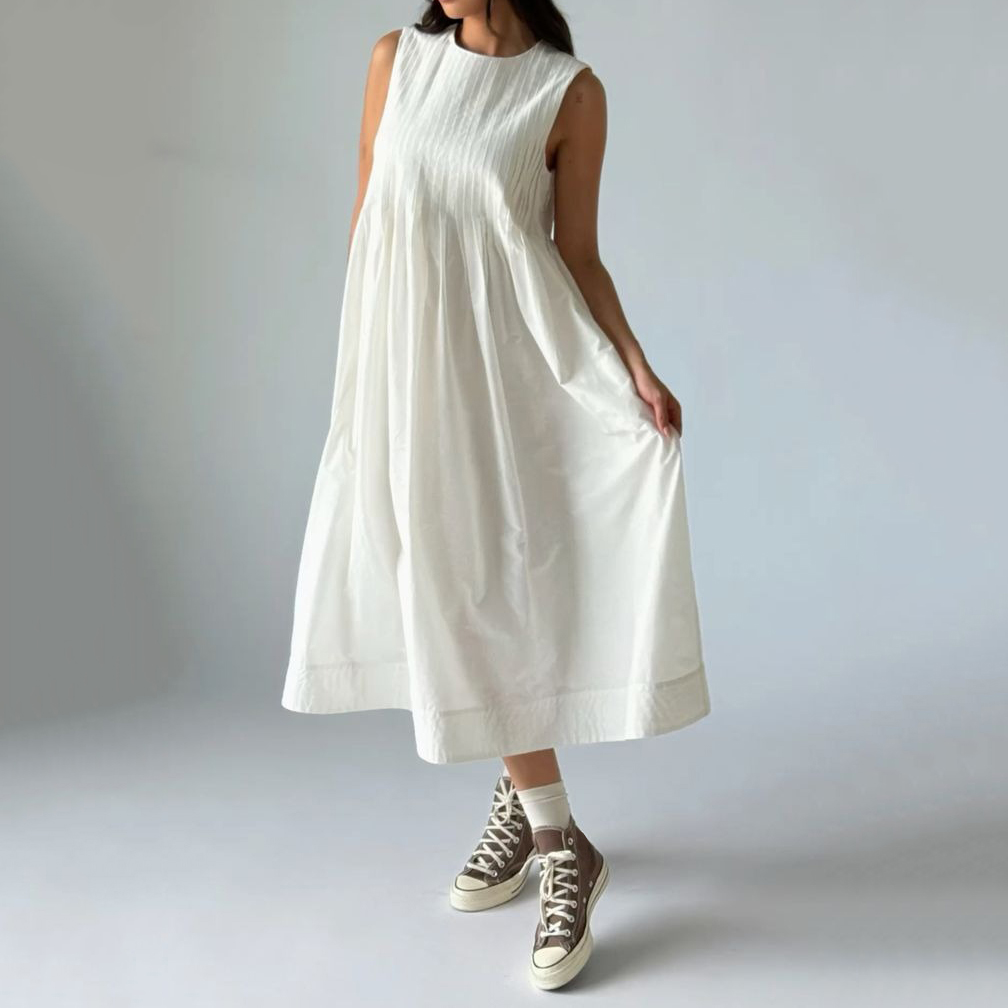 Women's Comfy Solid Color Tank Dress