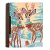 Wooden Christmas Theme Diamond Jewelry Case Mosaic Craft Set for Rings Bracelets