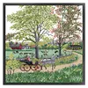 Picnic-14CT Stamped Cross Stitch 45*45cm/17.72*17.72in