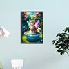 Diamond Painting-DIY Full Round Drill Wings Cat(60*40 CM)