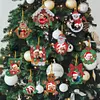 10Pcs Christmas Diamond Painting Photo Frame Hanging Pendant for Xmas Tree