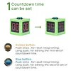 4 Sides Cube Timer with 1.4in Display Digital Countdown Stopwatch Timer 5-Level Brightness No Battery for Poker Casino Chess Tournament