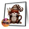 Coffee Bean Gnome-Full Round Diamond painting 30*30CM