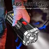P7900 Super Bright Flashlight Portable USB Waterproof Hiking Searchlight