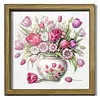 Diamond Painting Wooden Double-Sided Vase Tulips Ornaments Kit with Photo Frame Desktop