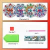 4 PCS Christmas Diamond Painting Placemat Kit for Home Kitchen Parties & Camping