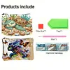 (US Local)DIY Diamond Art Diamond Dot Card Pack Diamond Painting Coin Pouch (Sea Turtle)