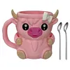 Cute Penguin Cow Leak Proo Ice Cream Pint Containers for Gathering Party Picnic