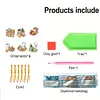 (US Local)6pcs Xmas Food  DIY Diamond Painting Art Pendant Wall Door Decoration