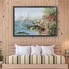 >SALE<Full Embroidery Cotton Thread 14CT Counted Mariner Harbor Cross Stitch75x52cm