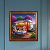 (US Local)Paint By Numbers Kit On Canvas DIY Oil Art Vacation Picture Home Decor40x40cm