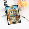 (US Local)50-Page A5 Snowman Diamond Painting Notebook for Adult Holiday Birthday Gift