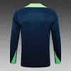 Joyfball 2024/2025 Brazil Half-Pull Training Suit Blue color Football Shirt 1:1 Thai Quality