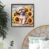 Shih tzu-perceuse ronde peinture diamant-40*40cm