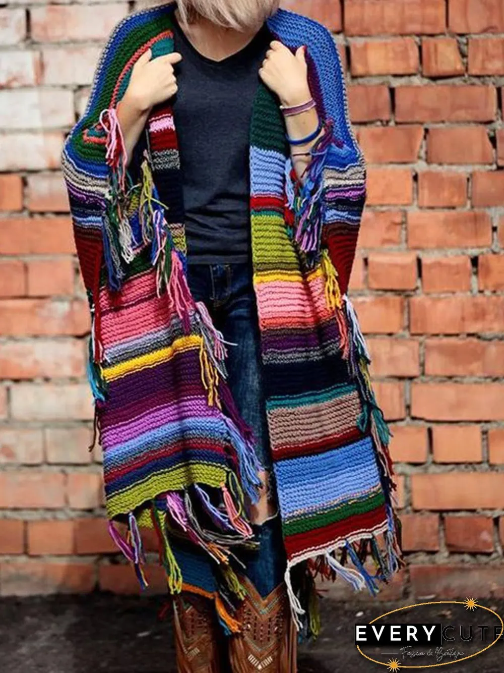Tribal Stripes Casual Outerwear